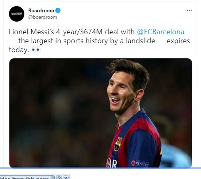 Ekspresi Lionel Messi saat berseraga Barcelona dalam sebuah laga