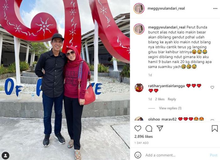 Perut Meggy Wulandari membuncit setelah 11 bulan menikah dengan pengusaha tajir asal Makassar