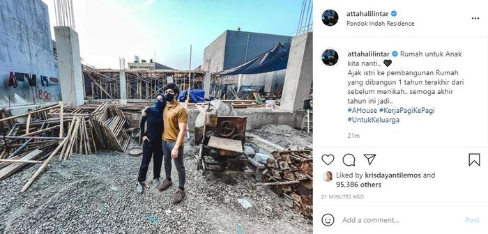 Postingan Atta dan Aurel