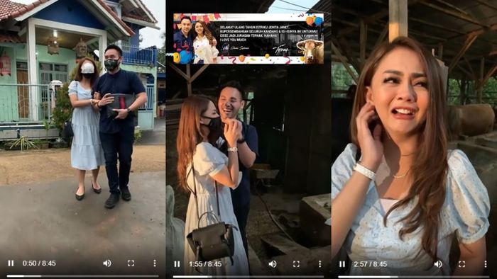 Video <a href='https://manado.tribunnews.com/tag/jenita-janet' title='Jenita Janet'>Jenita Janet</a> Dapat Kejutan Kado Peternakan dari sang Suami