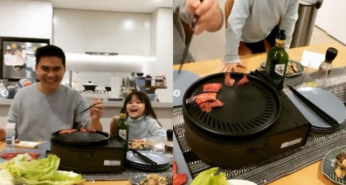 Suasana dapur dan ruang makan di apartemen <a href='https://manado.tribunnews.com/tag/acha-septriasa' title='Acha&nbsp;Septriasa'>Acha&nbsp;Septriasa</a>