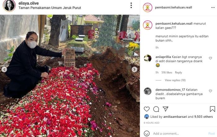 Makam Jane Shalimar muncul tangan misterius