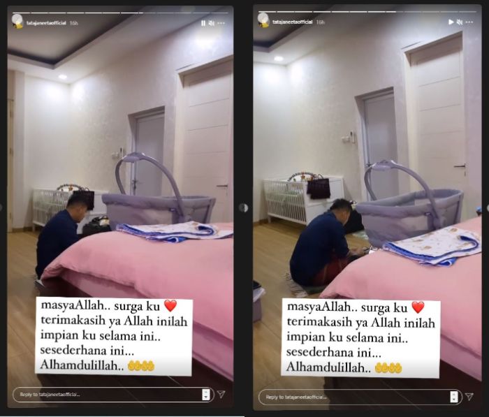 Unggahan Tata Janeeta di Instagram story