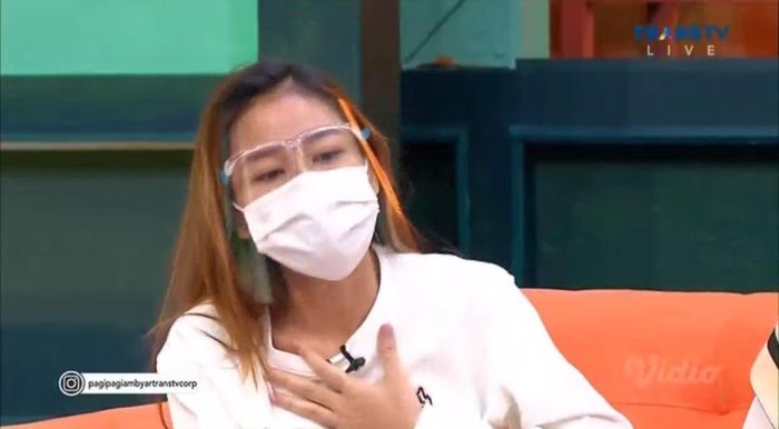 Adik Vicky Prasetyo, Baby Prasetyo, saat menjadi bintang tamu di Pagi Pagi Ambyar Trans TV, Selasa (6/7/2021).