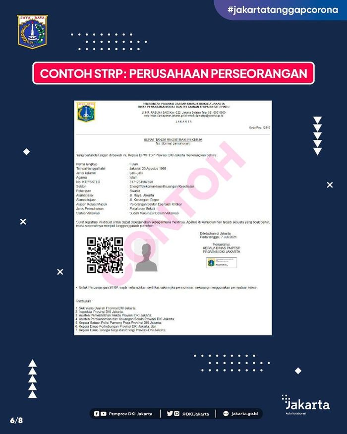Cara Buat Strp Pekerja Yang Keluar Masuk Jakarta Selama Ppkm Darurat Semua Halaman Cerdas Belanja