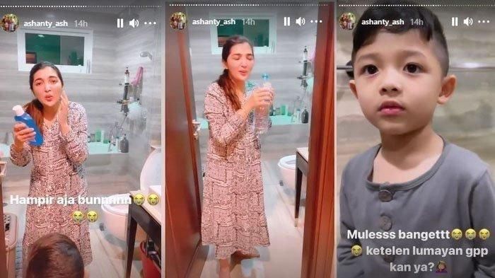 Ashanty hampir keracunan, muntah di kamar mandi, dilihat adik Aurel