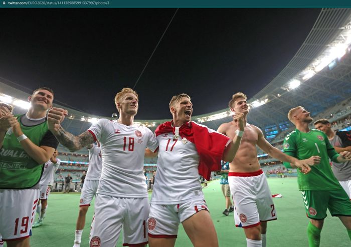 Timnas Denmark berhasil melaju ke semifinal EURO 2020 usai mengalahkan timnas Republik Ceska 2-1.