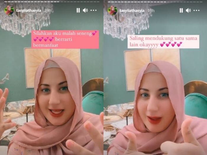 Tasyi Athasyia kembali menanggapi soal <a href='https://jambi.tribunnews.com/tag/ayu-ting-ting' title='Ayu Ting Ting'>Ayu Ting Ting</a> yang disebut plagiat <a href='https://jambi.tribunnews.com/tag/konten' title='konten'>konten</a> YouTubenya