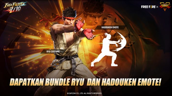 Players can get the Ryu bundle and the Hadouken emote at the same time.