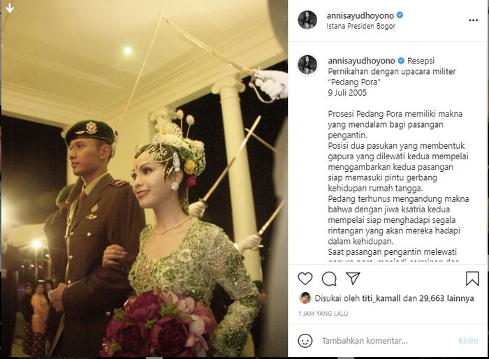 Pernikahan AHY dan Annisa Pohan