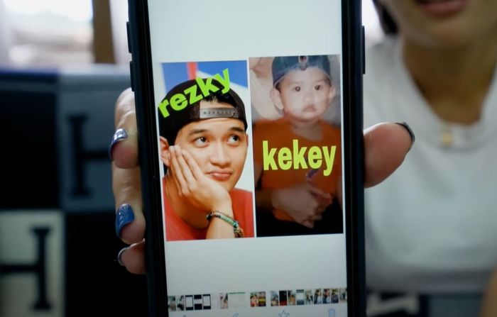 Potret masa kecil anak Wenny Ariani yang terlihat begitu mirip dengan rezky Aditya
