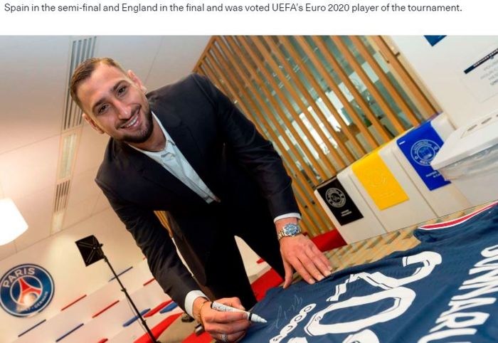 Kiper Paris Saint-Germain, Gianluigi Donnarumma.