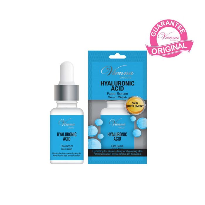 Rekomendasi serum hyraluronic acid: Vienna Face Serum Hyaluronic Acid.