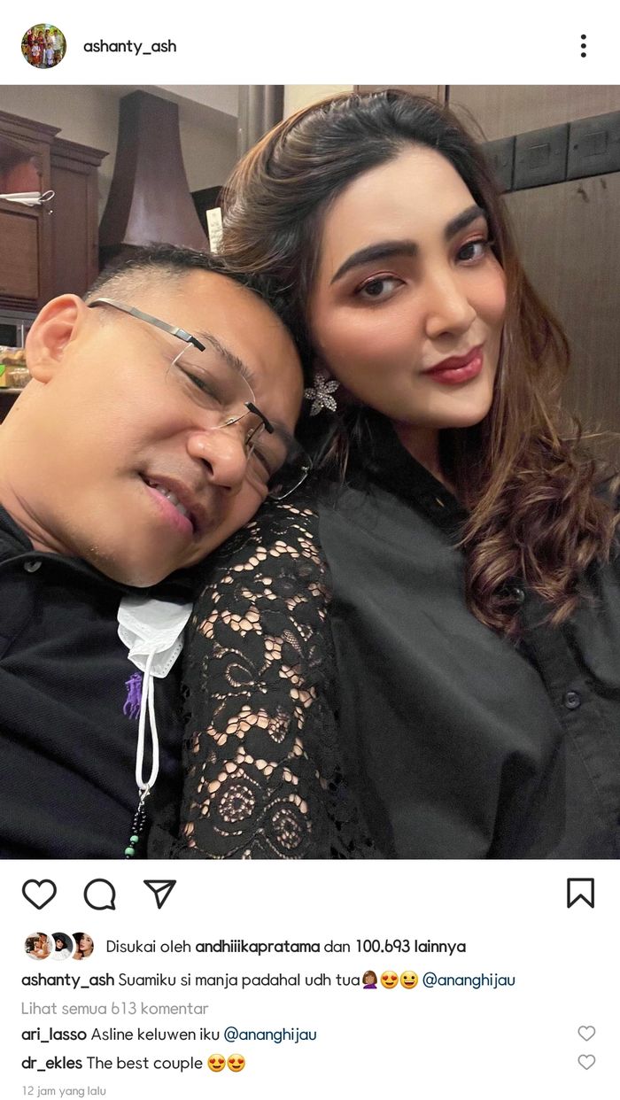 Ashanty Sebut Suaminya Sudah Tua Tapi Manja, Ari Lasso Menduga Anang