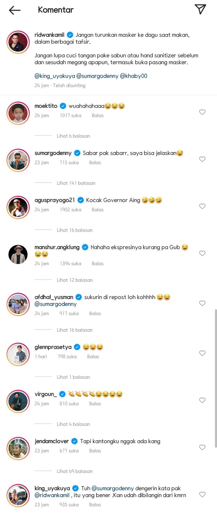 Komentar <a href='https://kupang.tribunnews.com/tag/uya-kuya' title='Uya Kuya'>Uya Kuya</a> dan Denny Sumarko atas imbauan Ridwan Kamil