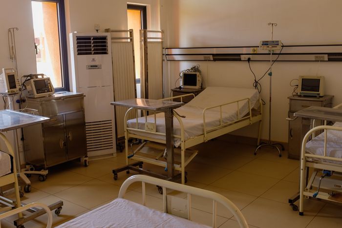 Ruangan rumah sakit di Niger yang kosong, karena tak ada pasien Covid-19 di negara ini.