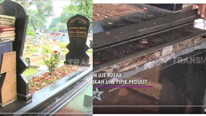 Kondisi makam Uje yang rusak