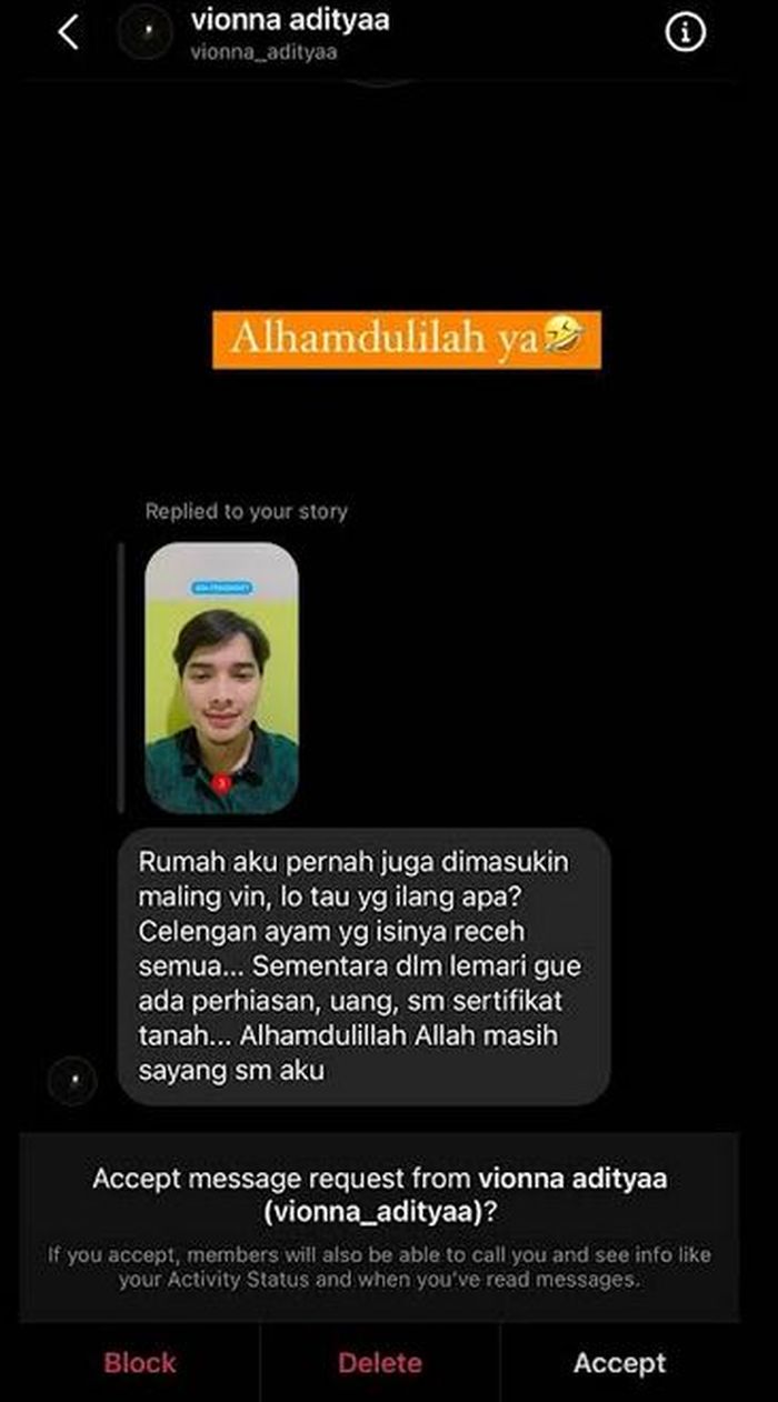 Postingan Alvin FaizTangkap layar Instagram @alvin_411