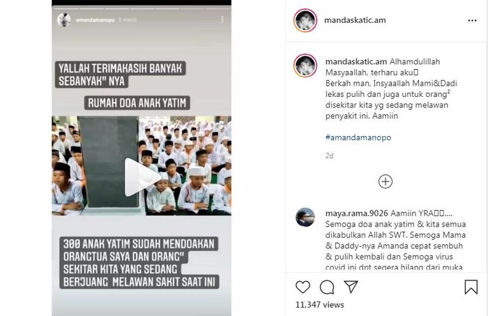 Amanda Manopo didoakan