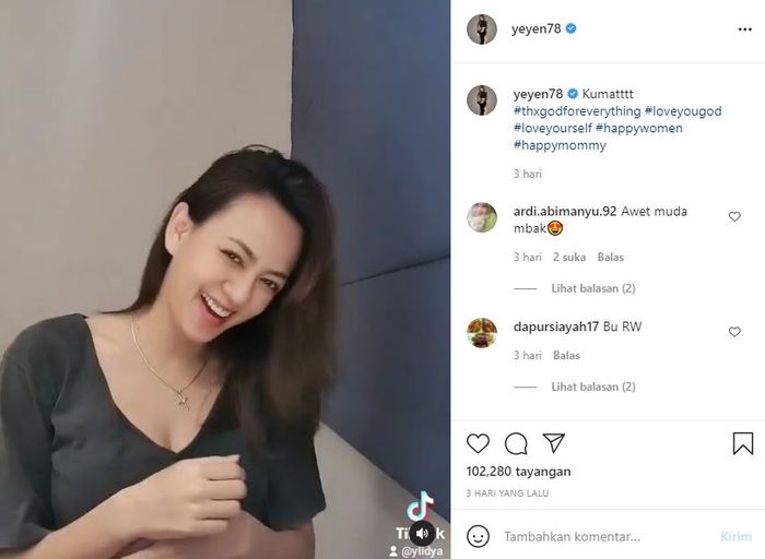 Unggahan Yeyen Lidya