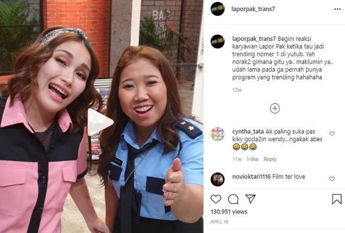 Ayu Ting ting bangga acara yang dibawakannya menjadi trending di YouTube