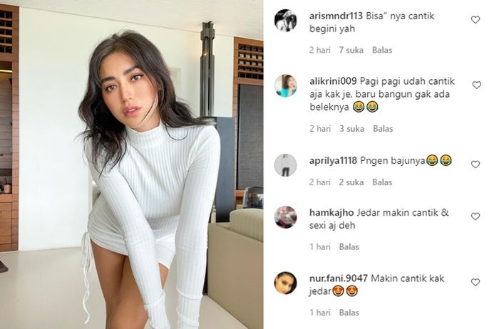 Komentar netizen pada unggahan di Instagram Jessica Iskandar.