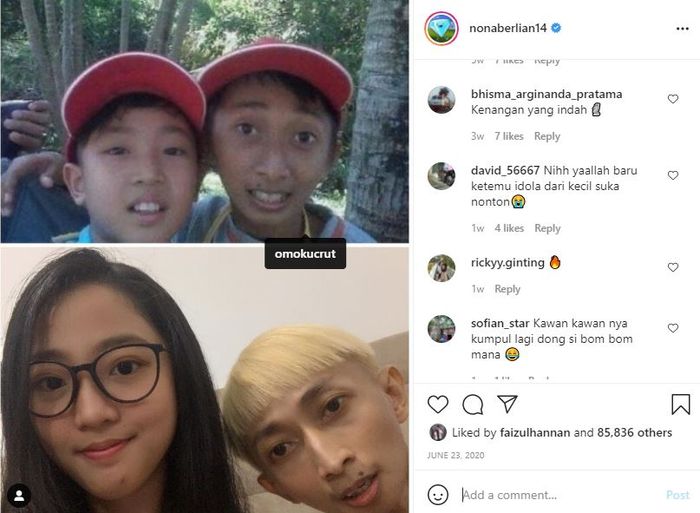 Potret Nona Berlian bersama Omo Kucrut