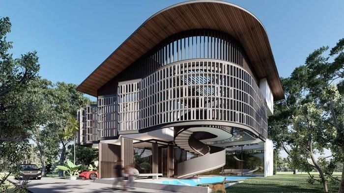 Tampak depan rumah baru Ayu Ting Ting