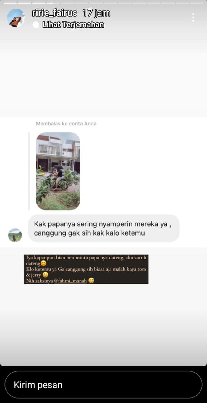 Tanggapan Ririe Fairus ketika ditanya soal hubungannya dengan Ayus