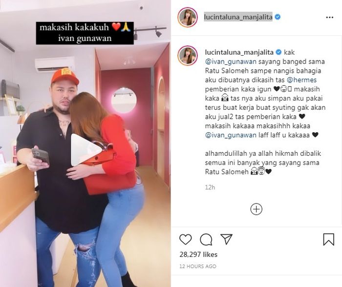 Unggahan Lucinta Luna
