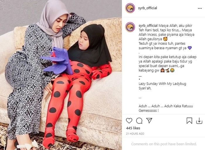Syahrini dan sang keponakan