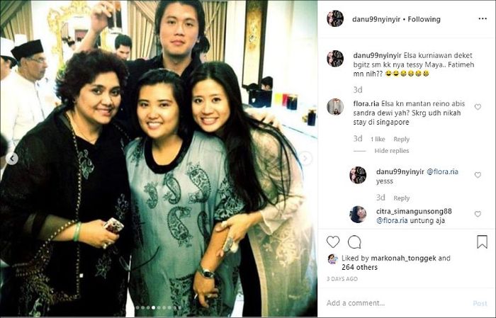 Kebersamaan Reino dengan mantan kekasihnya