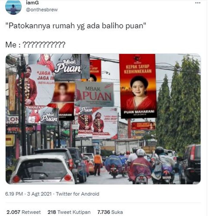 Baliho Puan Maharani Bertebaran Di Berbagai Sudut Indonesia Dan Pelosok