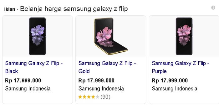 Terbaru samsung lipat 13 HP