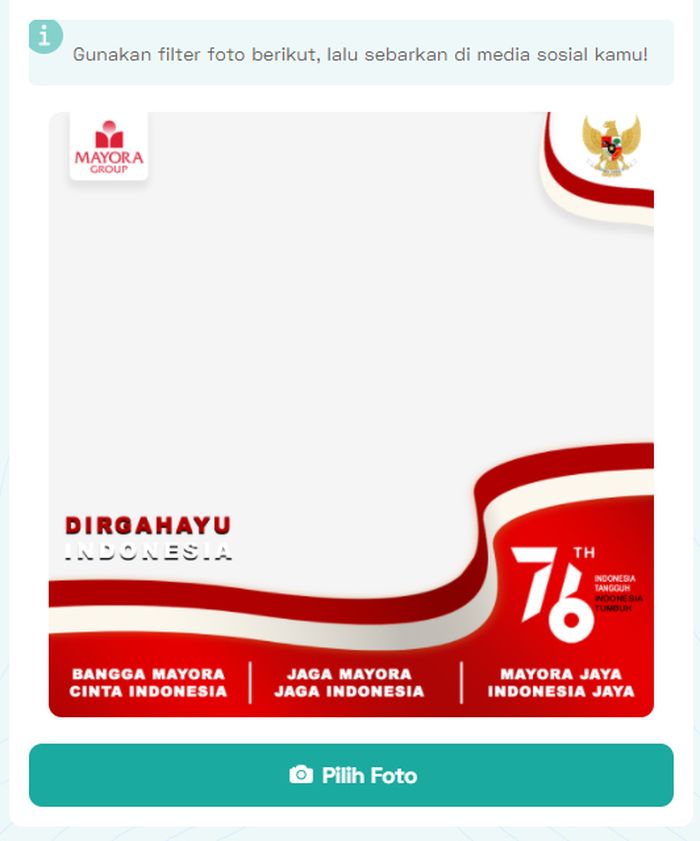 Cara Membuat Twibbon Peringatan Hari Kemerdekaan Indonesia Ke 76