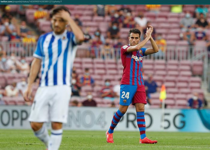 Eric Garcia tampil sejak menit awal dengan dipasangkan Gerard Pique pada laga Barcelona kontra Real Sociedad.