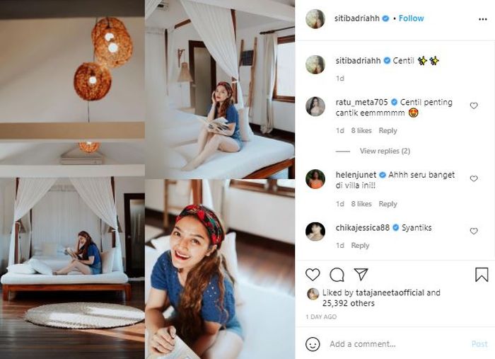 Mengintip kamar di rumah artis Siti Badriah
