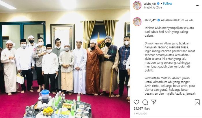 Pemintaan Maaf Alvin Faiz