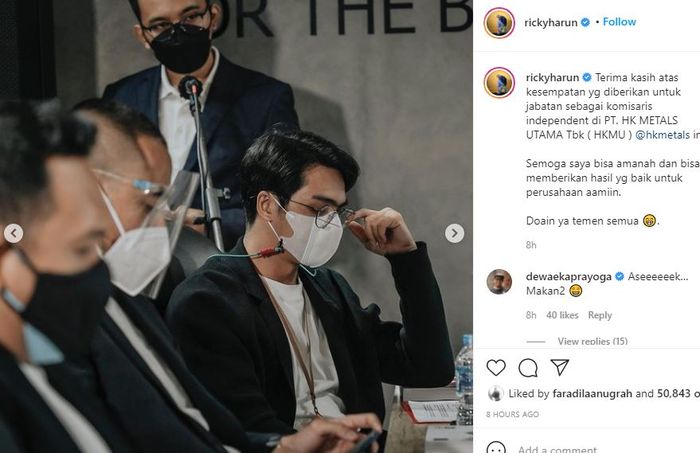 Kabar terbaru Ricky Harun