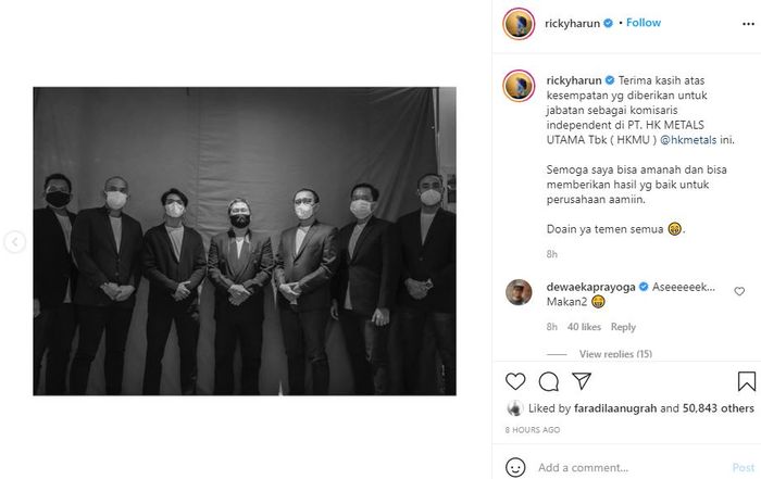Kabar terbaru Ricky Harun