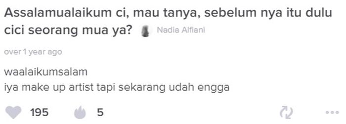 Larissa Chou dulunya adalah makeup artist