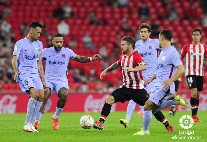 Barcelona hanya mampu memetik hasil imbang 1-1 melawan Athletic Bilbao pada laga pekan kedua Liga Spanyol.