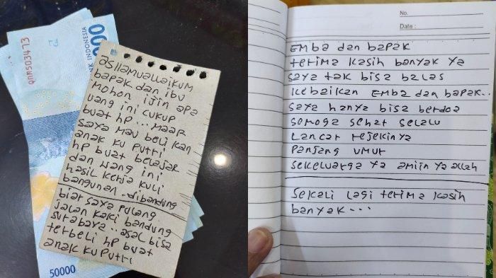 Kisah seorang pria jalan kaki dari Jakarta sampai Bandung untuk membelikan handphone sang anak.