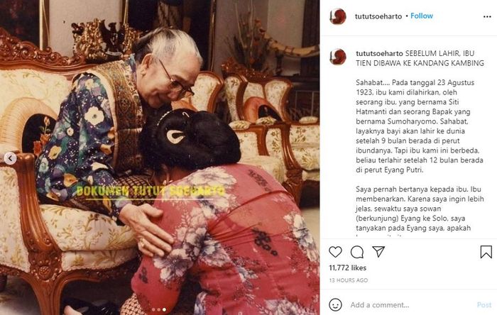 Postingan Tutut <a href='https://manado.tribunnews.com/tag/soeharto' title='Soeharto'>Soeharto</a>