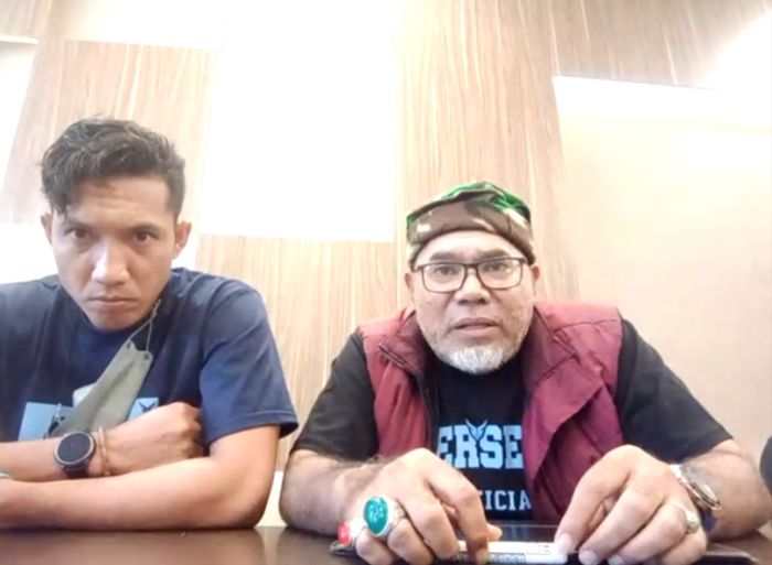 Pelatih Persela Lamongan, Iwan Setiawan dalam preskon virtual jelang menghadapi PSIS Semarang, Jumat (3/9/2021).