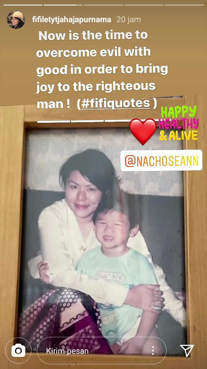 Postingan adik Ahok