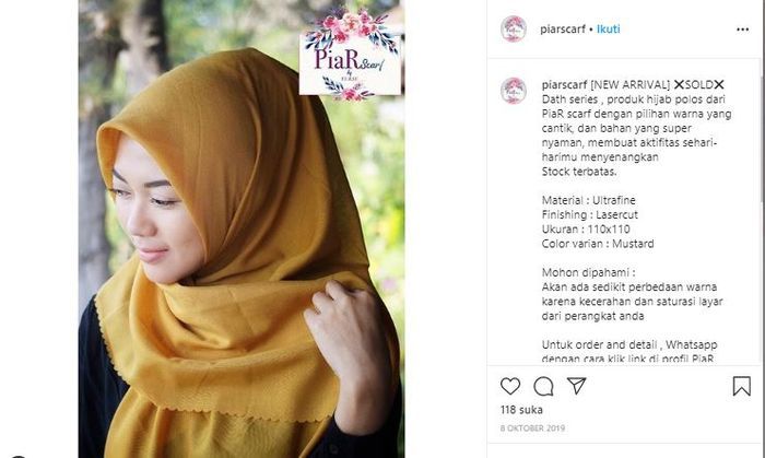 Purie Eks Mahadewi jualan hijab