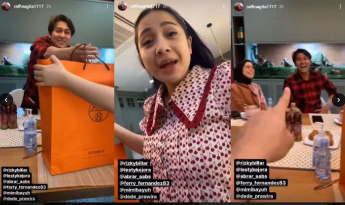 Rizky Billar beri kado mewah pada Nagita Slavina dan Raffi Ahmad
