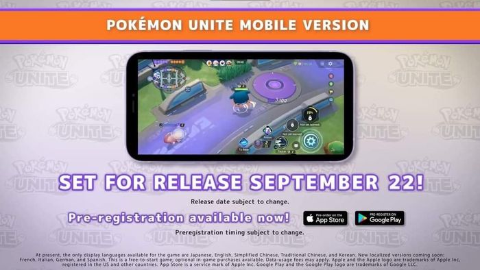 Pra registrasi Pokemon Unite