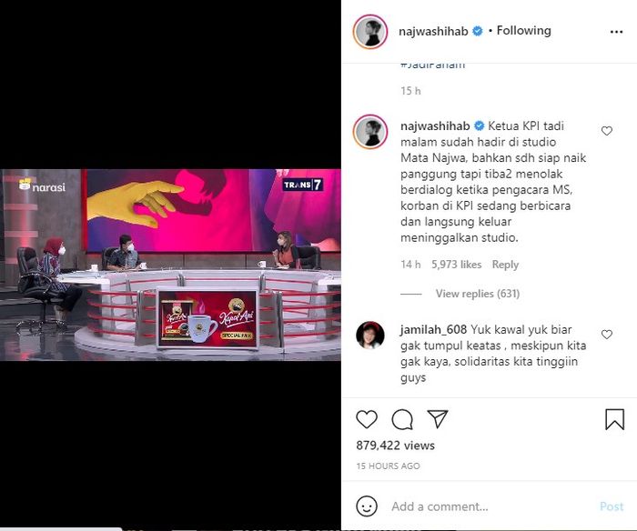 Di balik layar Mata Najwa
